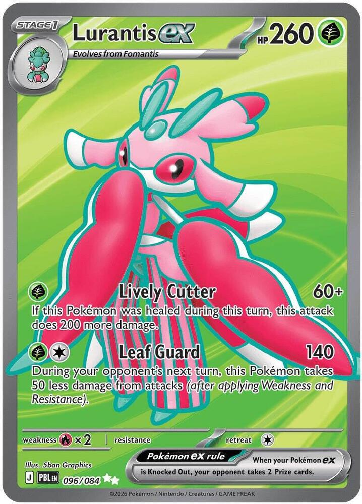 Pokemon Pitch Black Lurantis ex 096/084 UR Holofoil