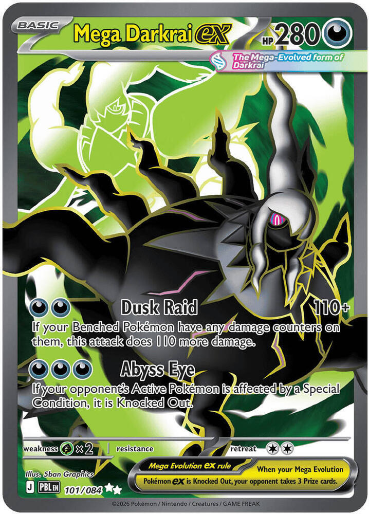 Pitch Black Mega Darkrai ex 101/084 UR - JN