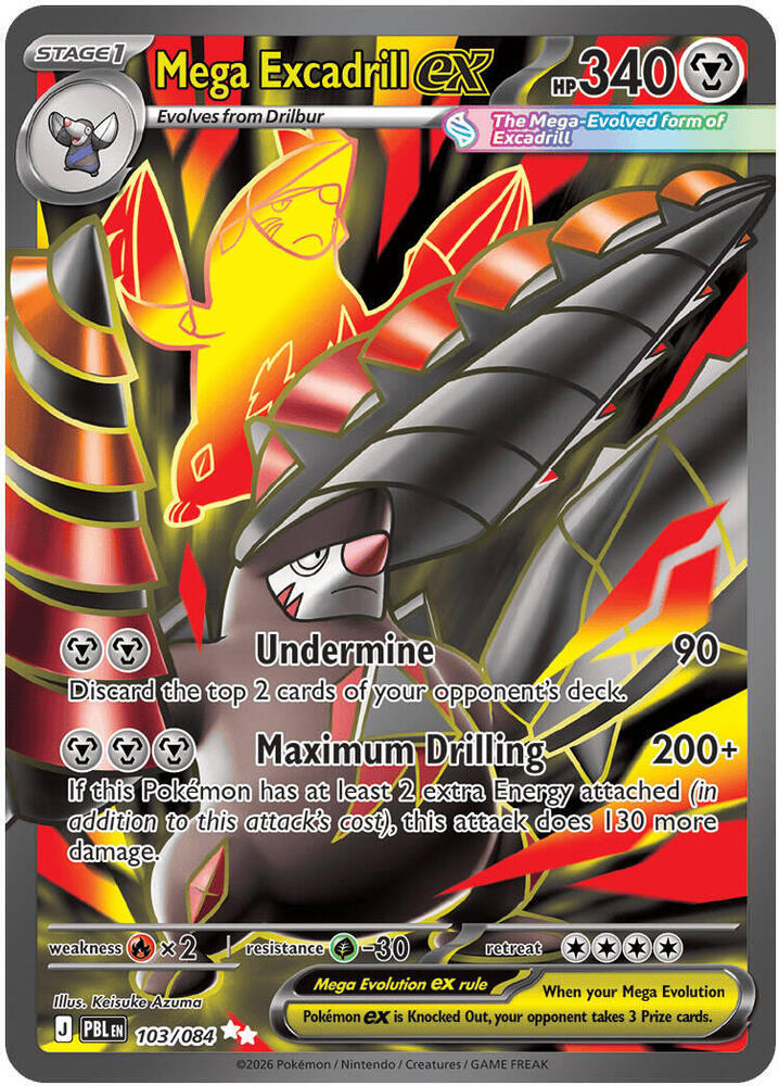 Pitch Black Mega Excadrill ex 103/084 UR - JN