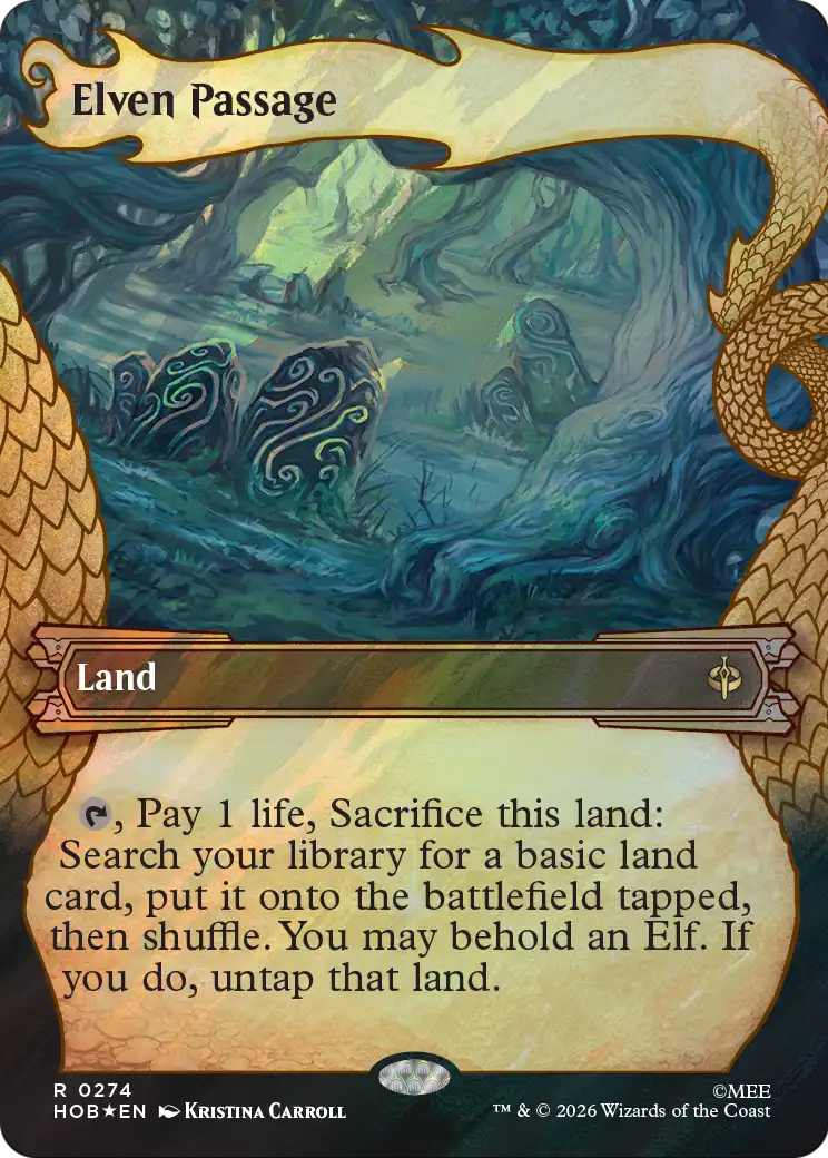 Elven Passage - The Hobbit - Magic The Gathering card