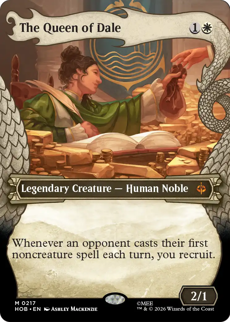 The Queen of Dale - The Hobbit - Magic The Gathering card