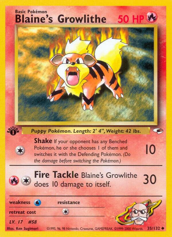 Pokemon Gym Heroes Blaine's Growlithe (35) 35