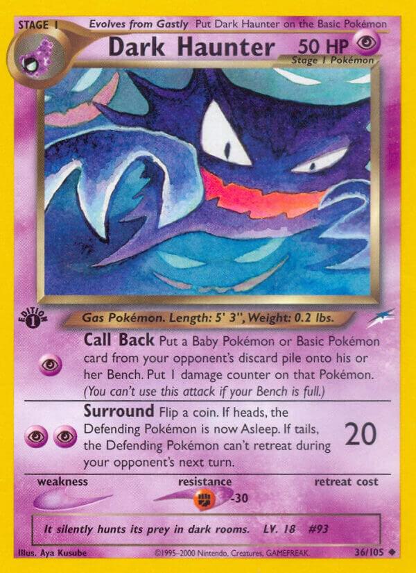 Pokemon Neo Destiny Dark Haunter 36 Uncommon
