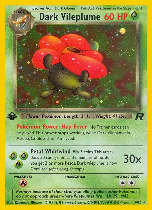 Pokemon Team Rocket Dark Vileplume (JP) 045