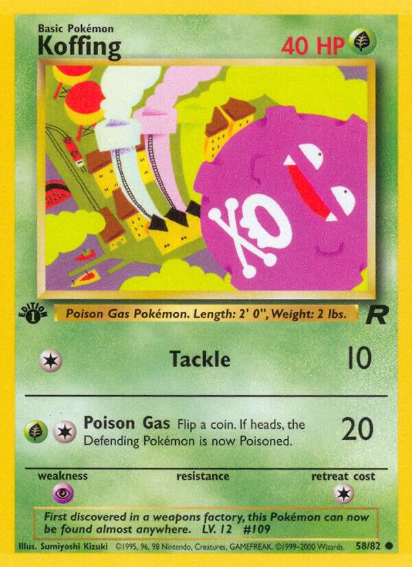 Pokemon Team Rocket Koffing 58