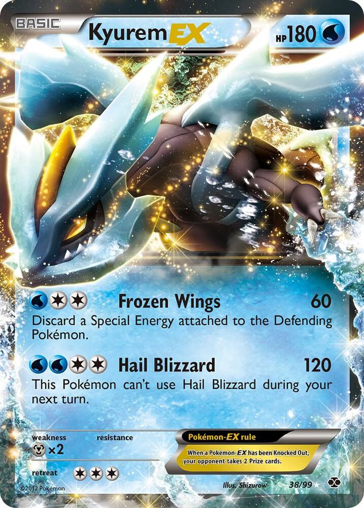 Pokemon Next Destinies Kyurem EX (96 Full Art) 96 - Ultra Rare Lightly Played