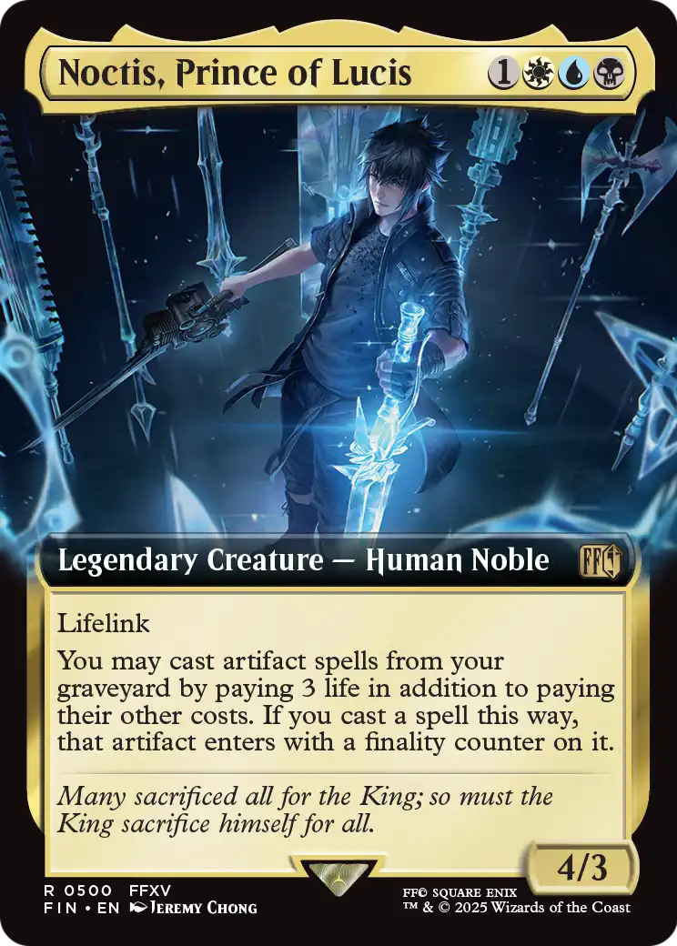 Noctis, Prince of Lucis - Final Fantasy - Magic The Gathering card