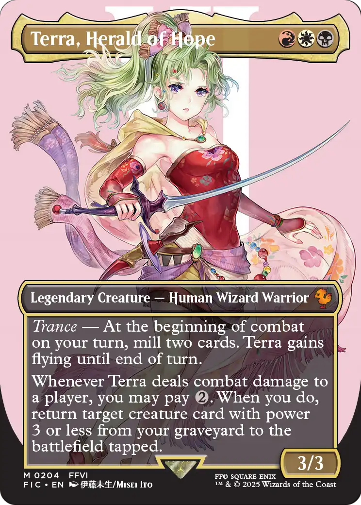 Terra, Herald of Hope - Final Fantasy Commander - Magic The Gathering card
