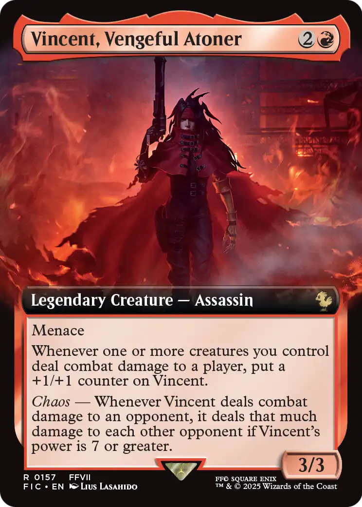 Vincent, Vengeful Atoner - Final Fantasy Commander - Magic The Gathering card