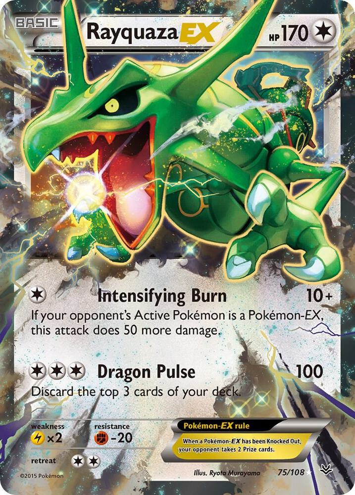 Pokemon Roaring Skies Rayquaza EX 75