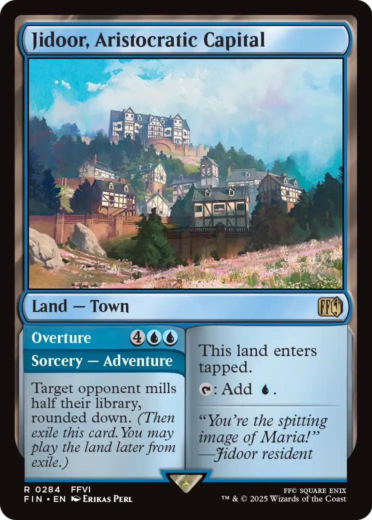 Jidoor, Aristocratic Capital // Overture - Final Fantasy - Magic The Gathering card