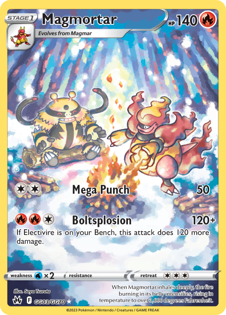 Magmortar - Crown Zenith Galarian Gallery GG03 - Pokemon trading card