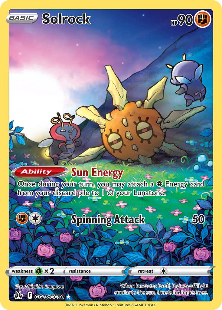 Solrock - Crown Zenith Galarian Gallery GG15 - Pokemon trading card
