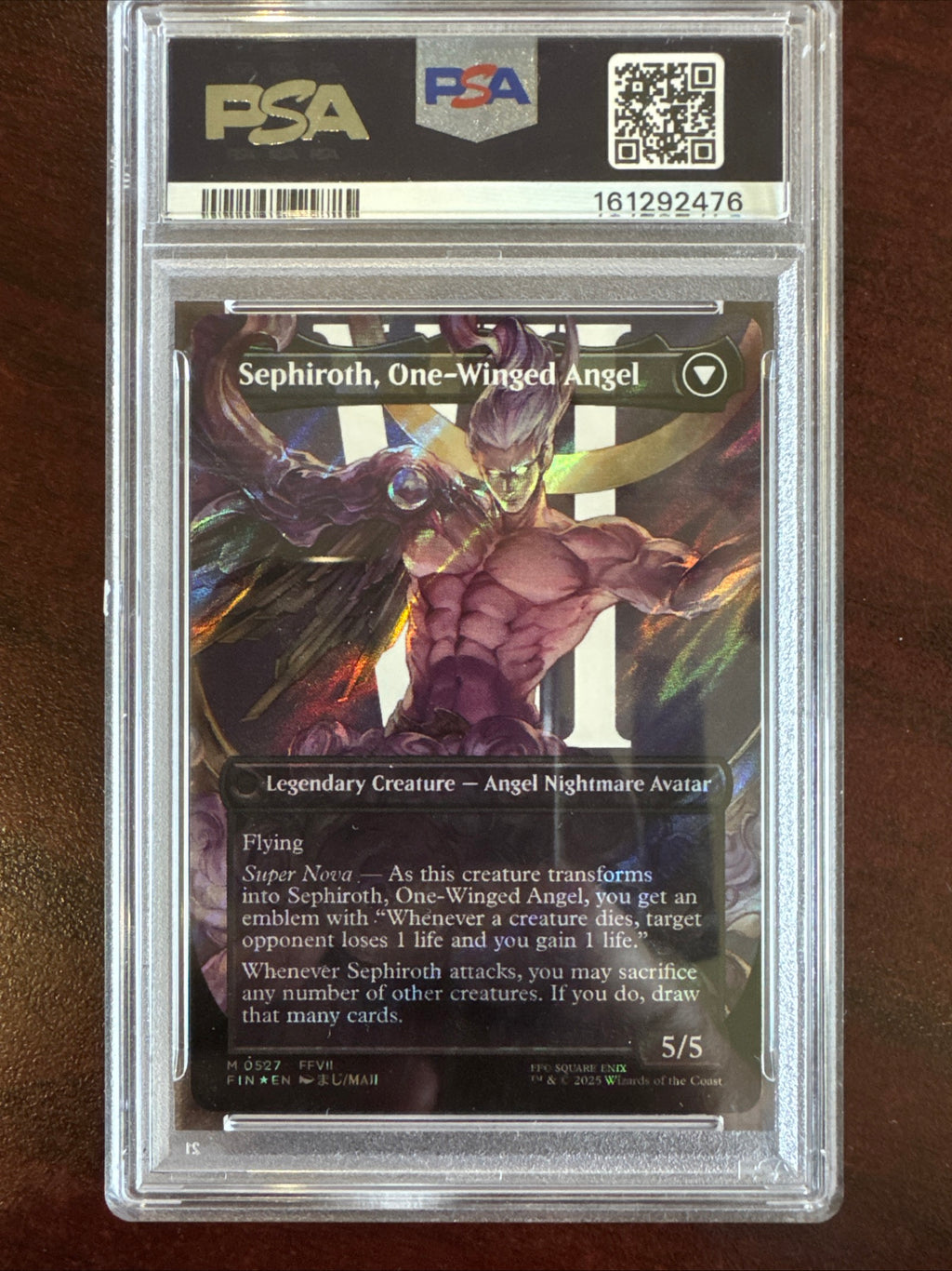 MTG – Final Fantasy – Single – Sephiroth, Fabled SOLDIER (Borderless Surge Foil) #0527 – PSA 10 GEM MT