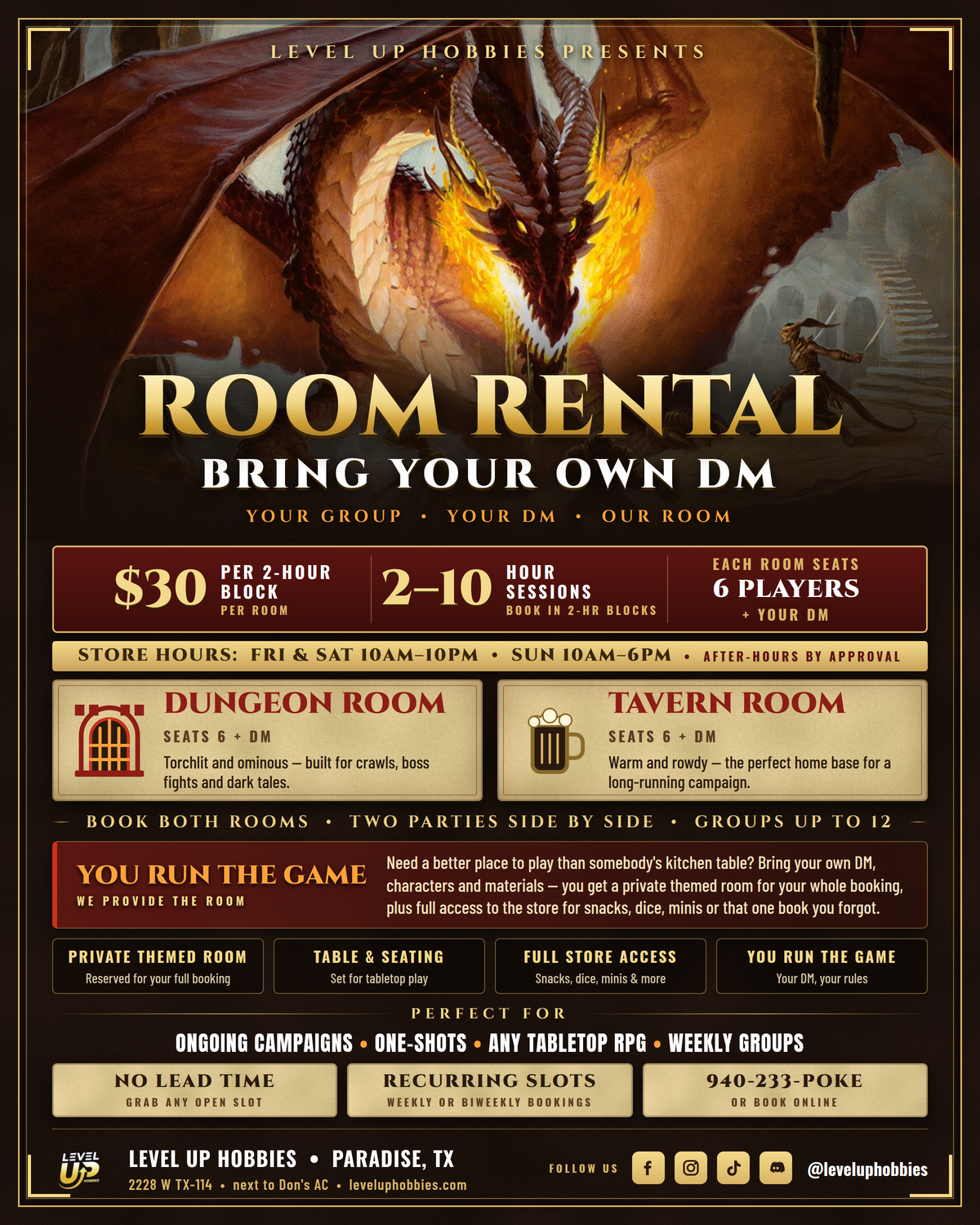 D&D Private Session - Bring Your Own DM