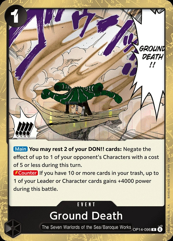 Ground Death OP14-096 One Piece Card Game