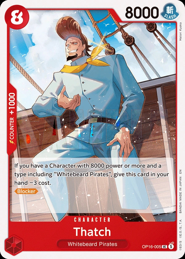 Thatch OP16-005 One Piece Card Game
