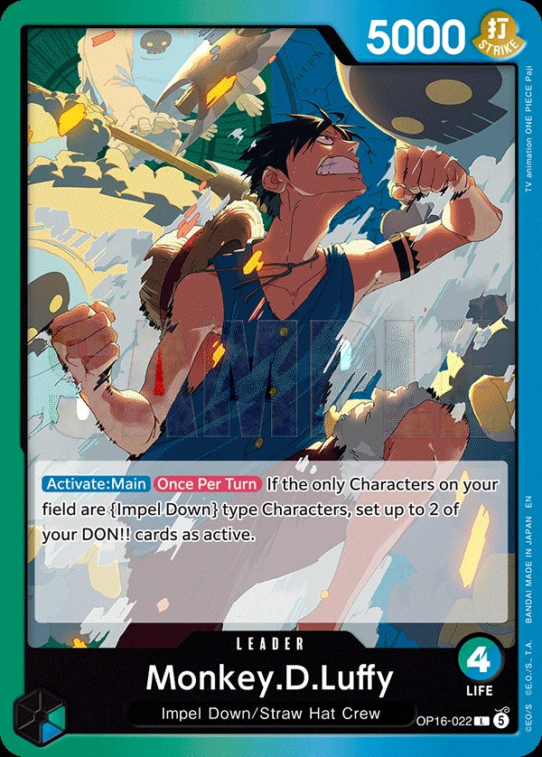 Monkey.D.Luffy OP16-022 One Piece Card Game