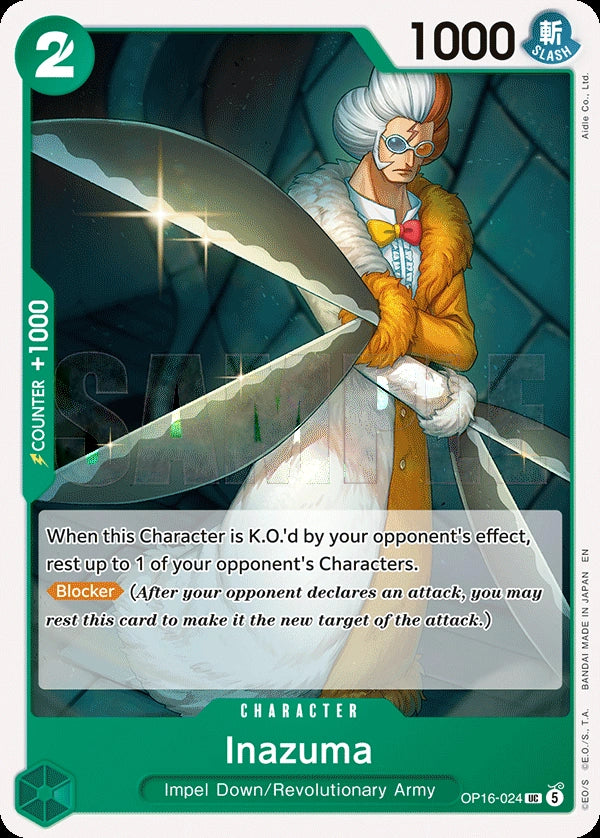 Inazuma OP16-024 One Piece Card Game