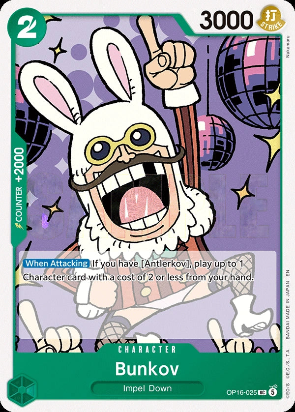 Bunkov OP16-025 One Piece Card Game