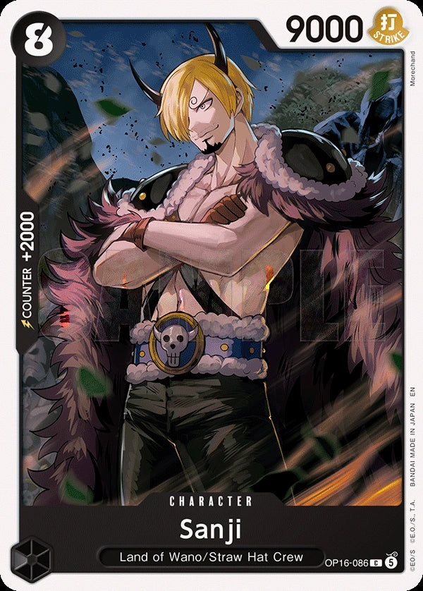 Sanji OP16-086 One Piece Card Game