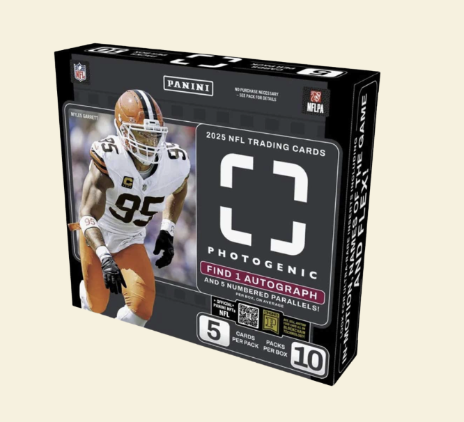 Panini 2025 Photogenic Football Hobby Box sealed box