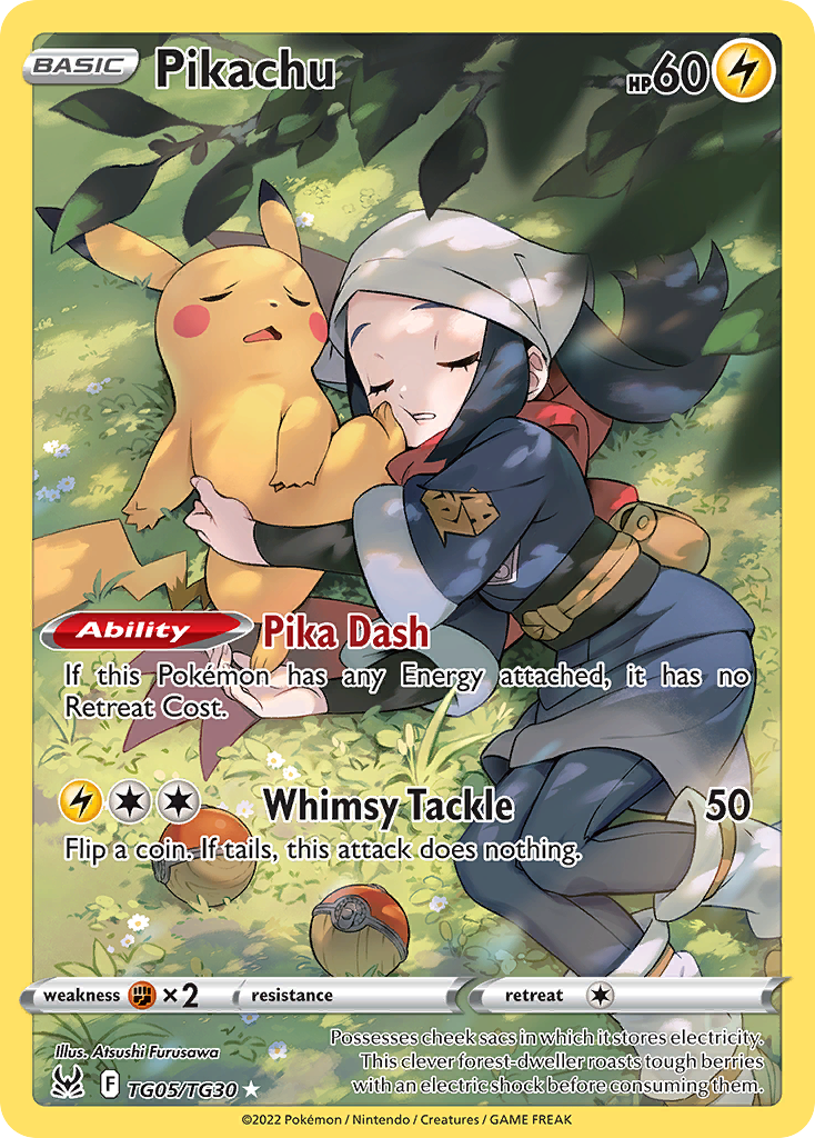 Pikachu - Lost Origin Trainer Gallery TG05 - Pokemon trading card