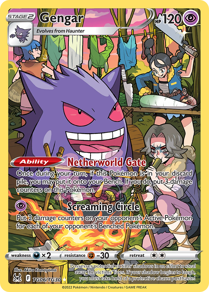 Gengar - Lost Origin Trainer Gallery TG06 - Pokemon trading card