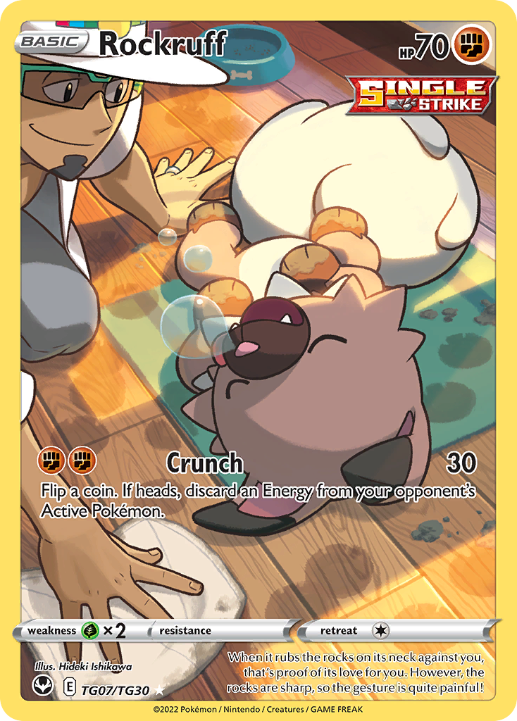 Rockruff - Silver Tempest Trainer Gallery TG07 - Pokemon trading card