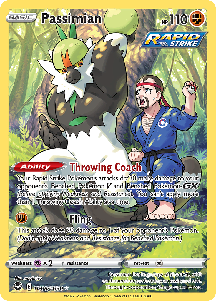 Passimian - Silver Tempest Trainer Gallery TG08 - Pokemon trading card