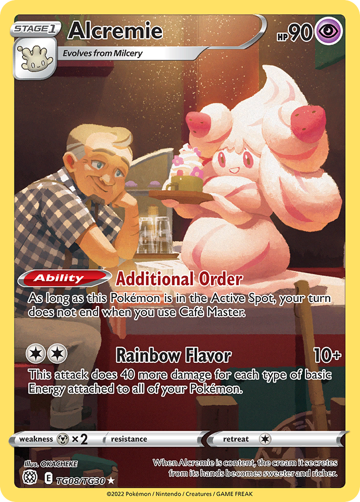 Alcremie - Brilliant Stars Trainer Gallery TG08 - Pokemon trading card