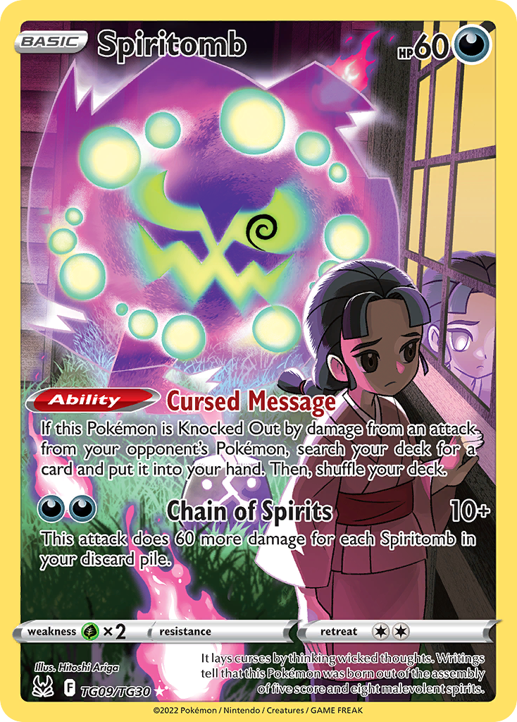 Spiritomb - Lost Origin Trainer Gallery TG09 - Pokemon trading card