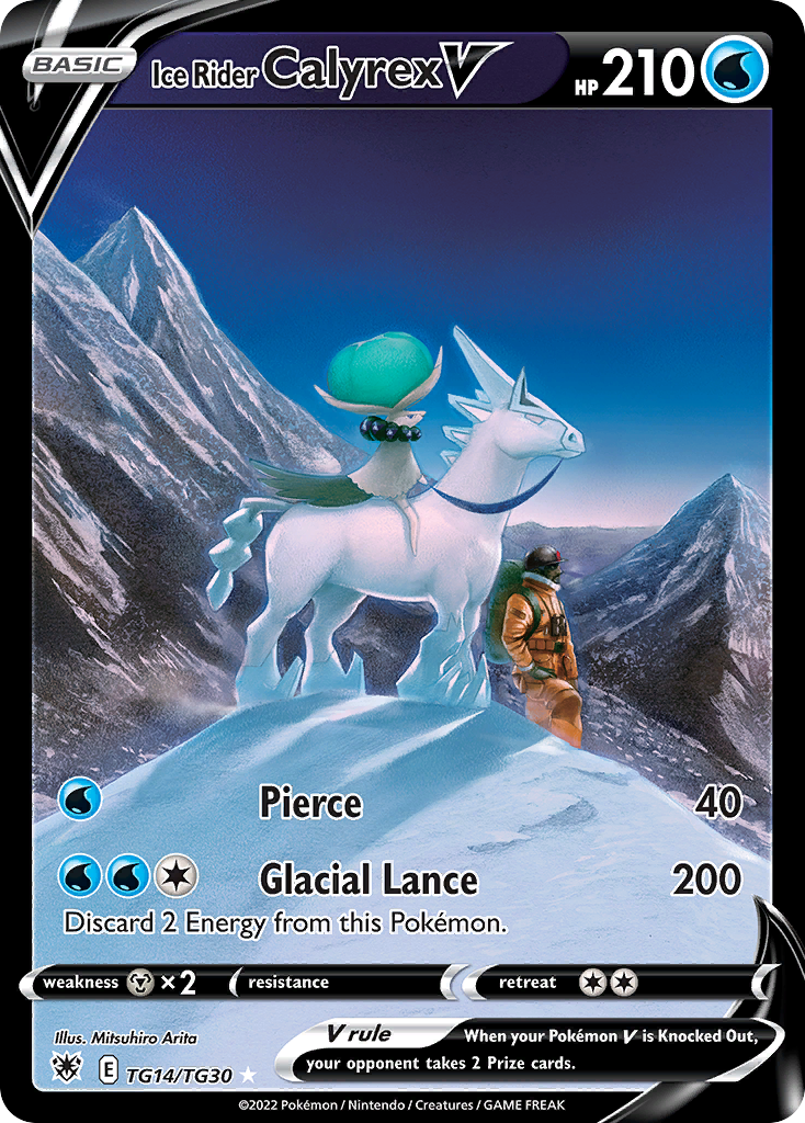 Ice Rider Calyrex V - Astral Radiance Trainer Gallery TG14 - Pokemon trading card