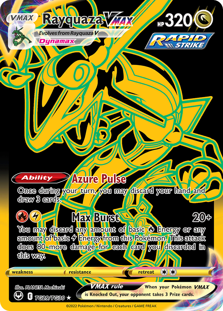 Rayquaza VMAX - Silver Tempest Trainer Gallery TG29 - Pokemon trading card