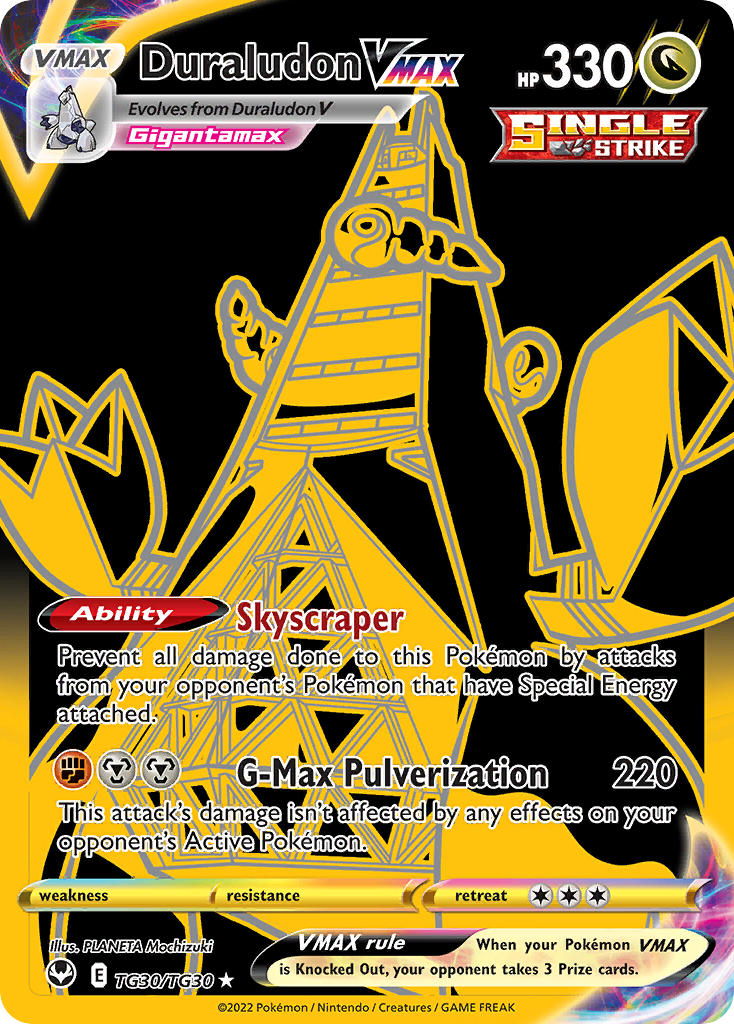 Duraludon VMAX - Silver Tempest Trainer Gallery TG30 - Pokemon trading card