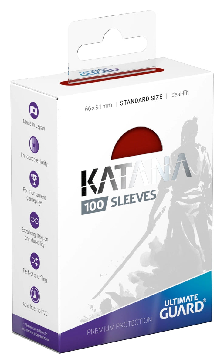 Ultimate Guard Katana Sleeves, 100ct - Red