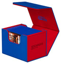 Ultimate Guard Sidewinder 100+ XenoSkin Synergy deck box, blue and red