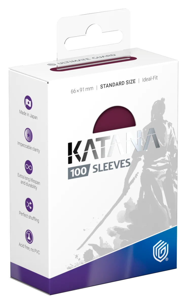 Ultimate Guard Katana Sleeves, 100ct - Radiant Plum