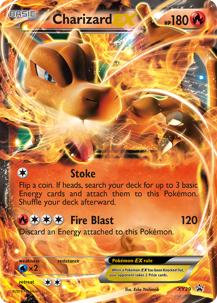 Pokemon Trading Card Game card Charizard-EX, XY Black Star Promos, card number XY29