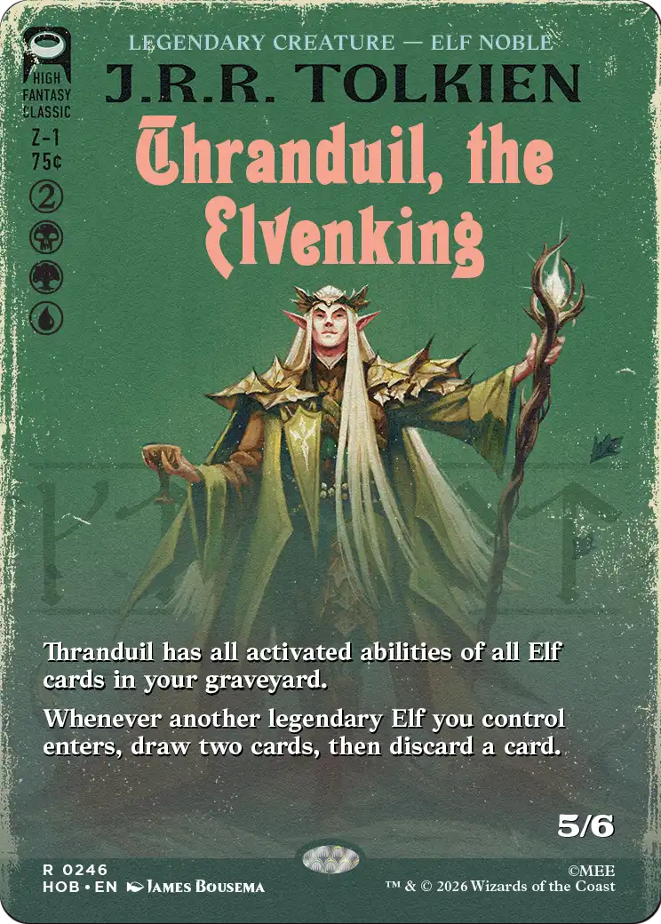 Thranduil, the Elvenking - The Hobbit - Magic The Gathering card