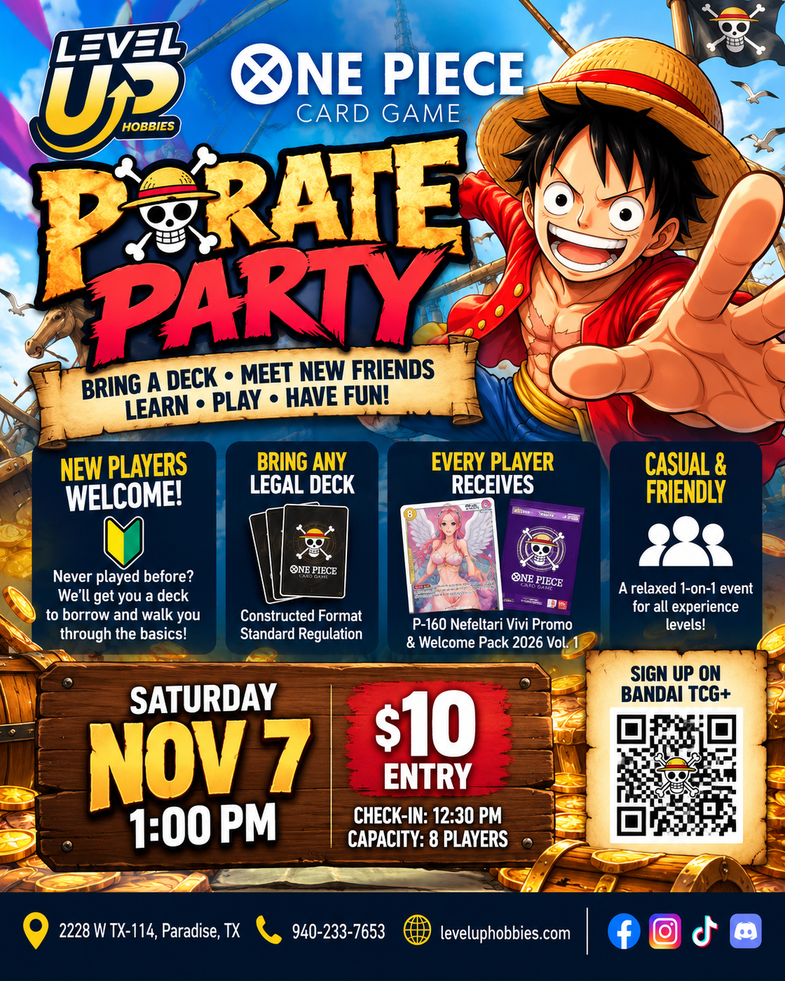 One Piece Pirate Party - November 7