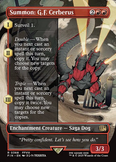 Summon: G.F. Cerberus (Final Fantasy) Magic: The Gathering card
