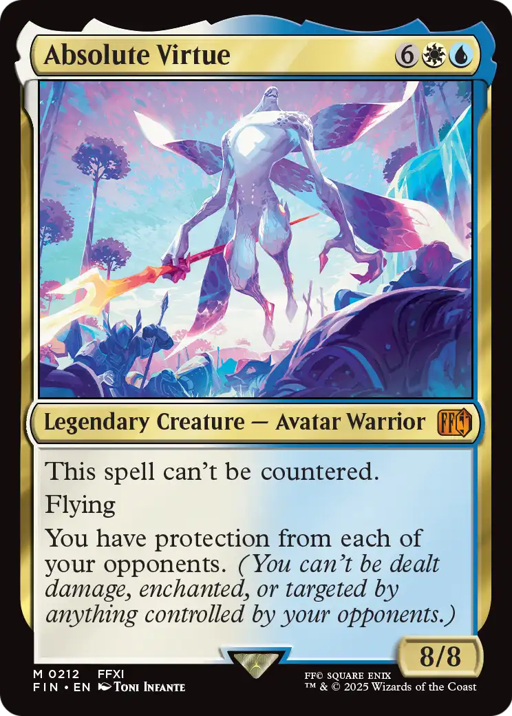 Absolute Virtue - Final Fantasy - Magic The Gathering card