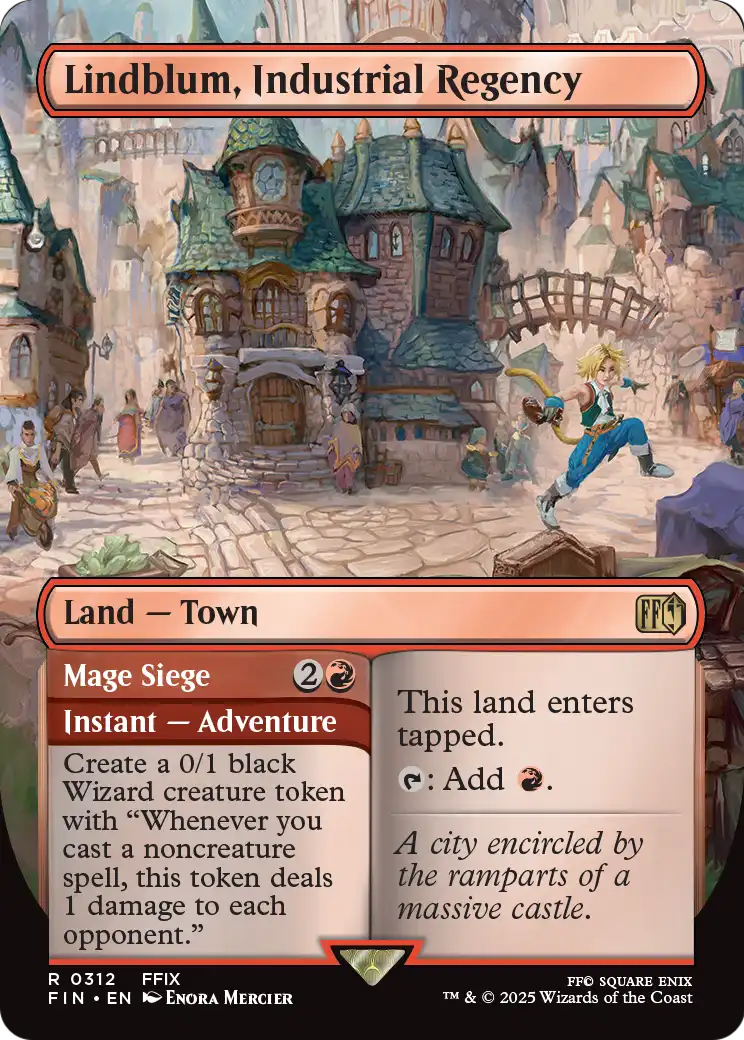 Lindblum, Industrial Regency // Mage Siege - Final Fantasy - Magic The Gathering card