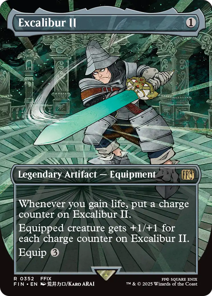 Excalibur II - Final Fantasy - Magic The Gathering card