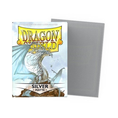 Dragon Shield 100ct Sleeves - Matte Silver