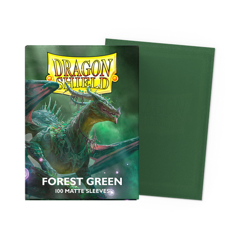 Dragon Shield 100ct Sleeves - Matte Forest Green