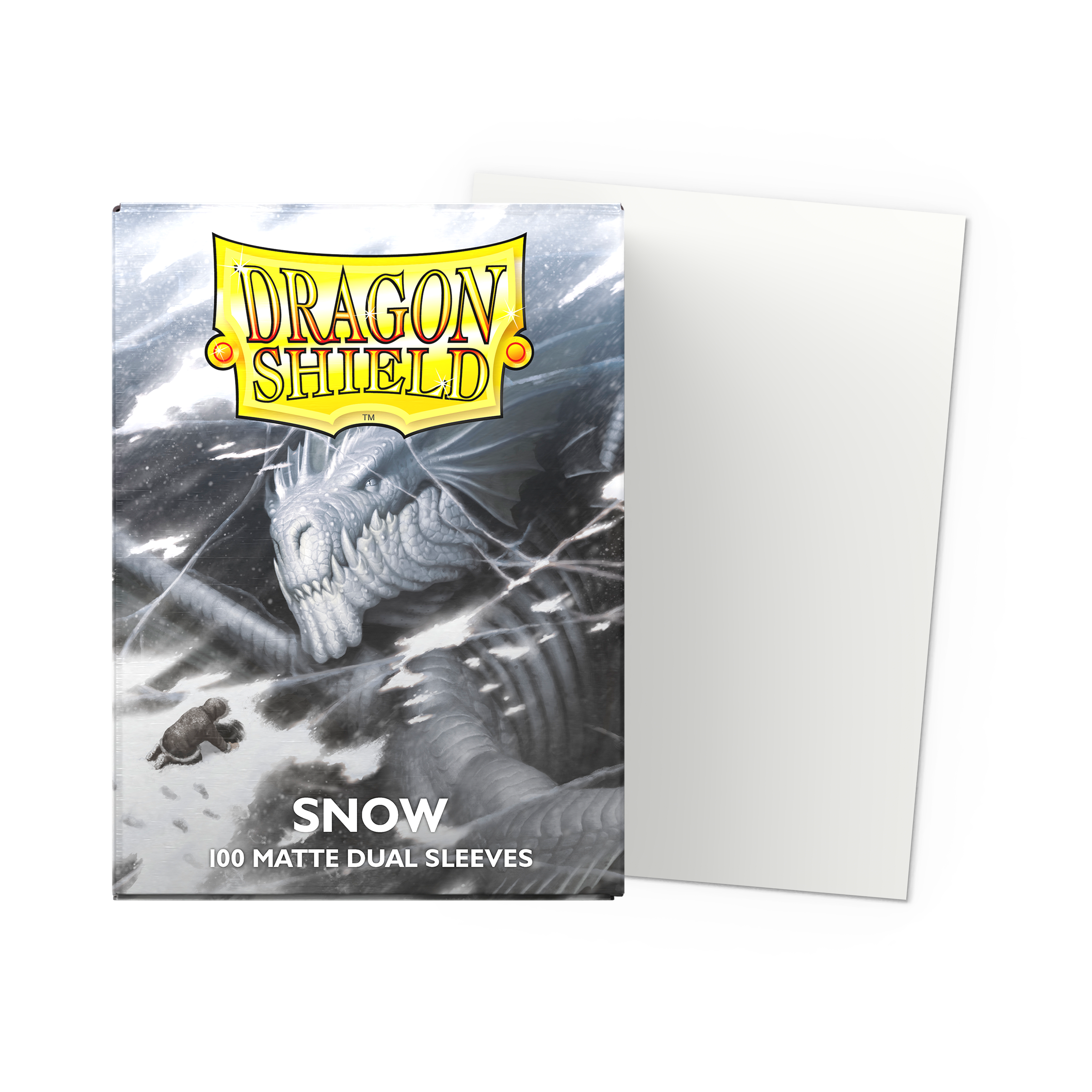 Dragon Shield 100ct Sleeves - Dual Matte Snow