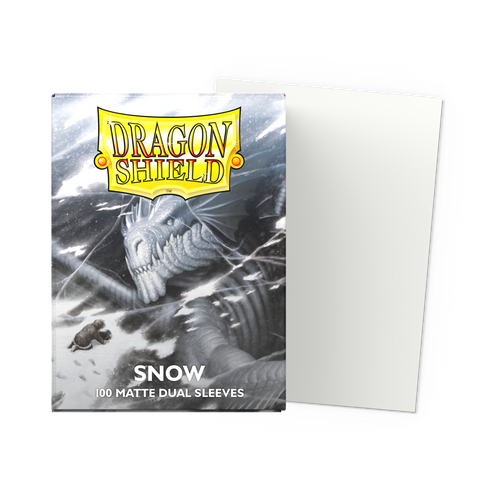 Dragon Shield 100ct Sleeves - Dual Matte Snow