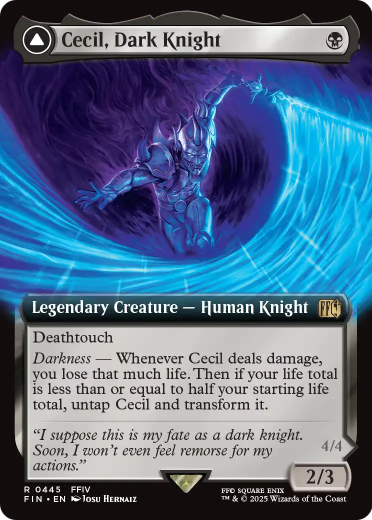 Cecil, Dark Knight // Cecil, Redeemed Paladin - Final Fantasy - Magic The Gathering card
